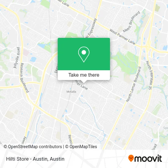 Hilti Store - Austin map