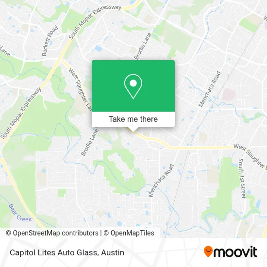 Capitol Lites Auto Glass map