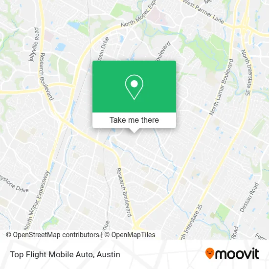 Top Flight Mobile Auto map