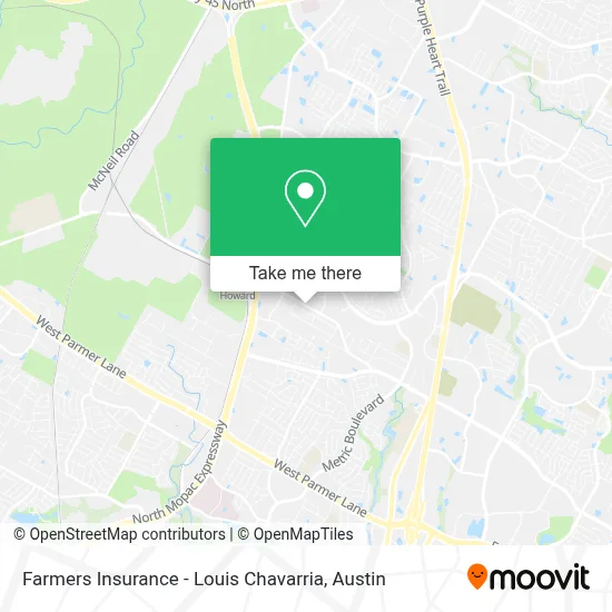 Farmers Insurance - Louis Chavarria map