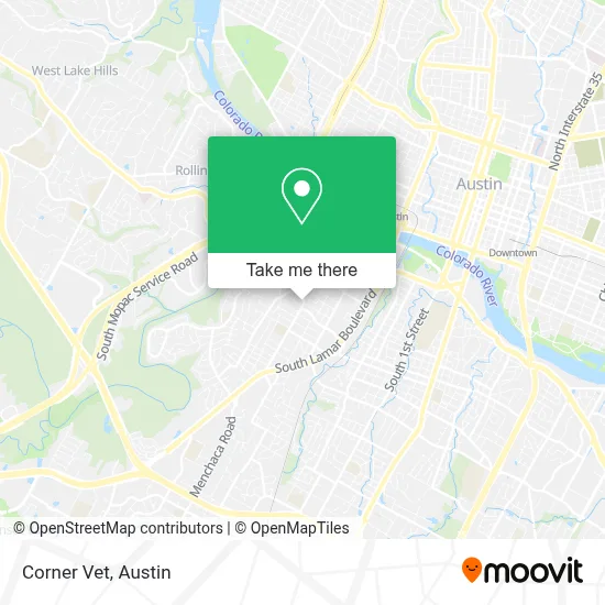 Corner Vet map