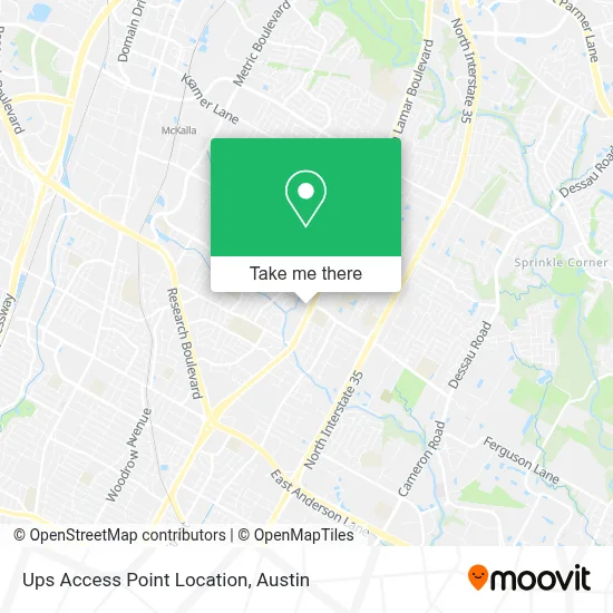 Ups Access Point Location map