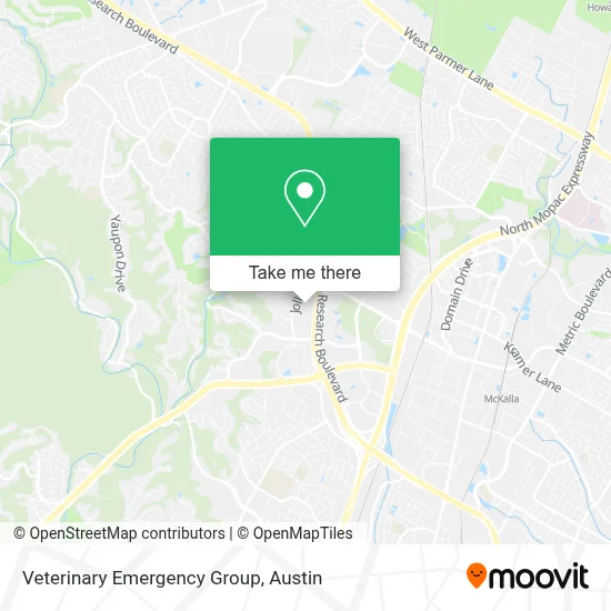 Veterinary Emergency Group map