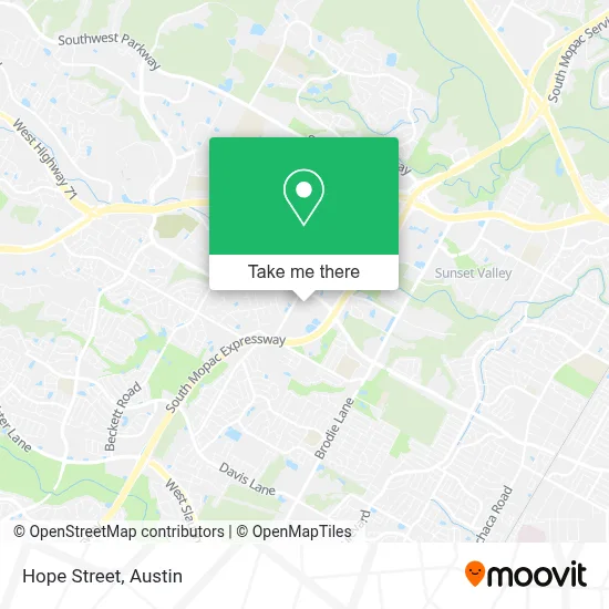 Via Hope map
