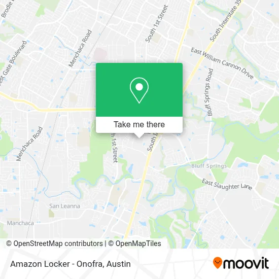 Amazon Locker - Onofra map