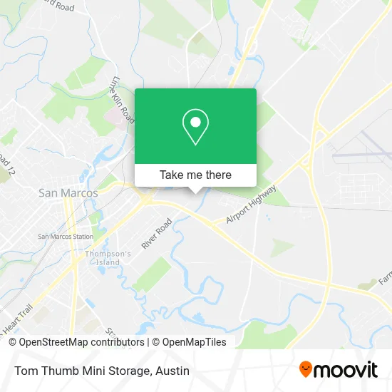 Tom Thumb Mini Storage map