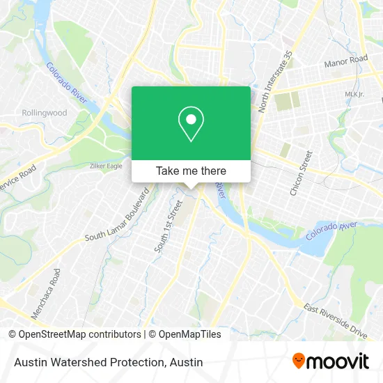 Austin Watershed Protection map