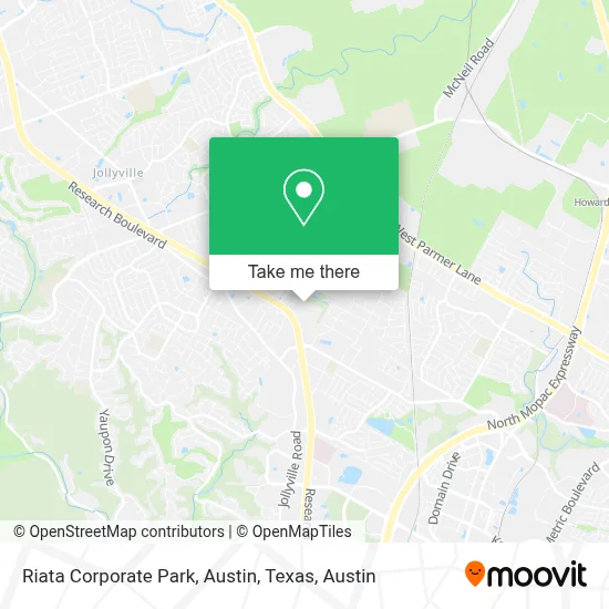 Riata Corporate Park, Austin, Texas map