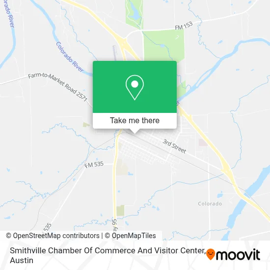 Smithville Chamber Of Commerce And Visitor Center map