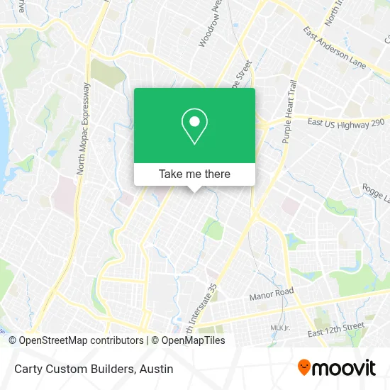 Carty Custom Builders map