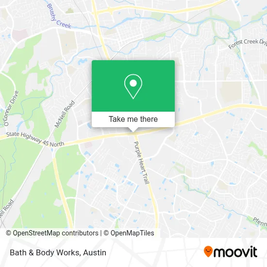 Bath & Body Works map