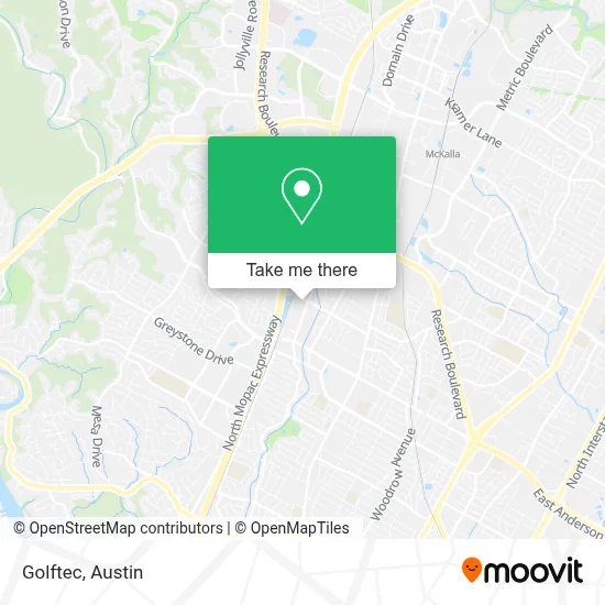 Golftec map