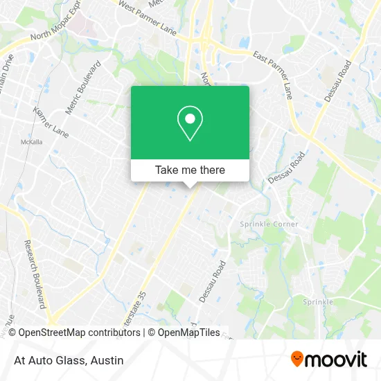 At Auto Glass map