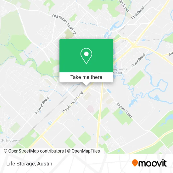 Life Storage map