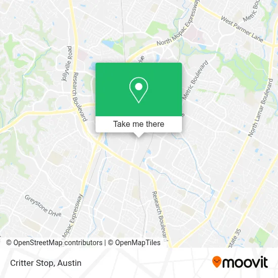 Critter Stop map