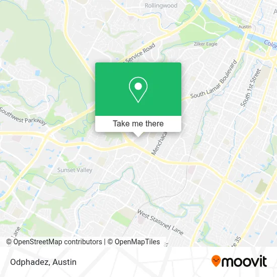 Odphadez map