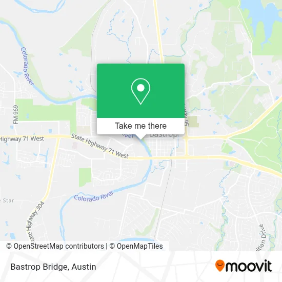 Bastrop Bridge map