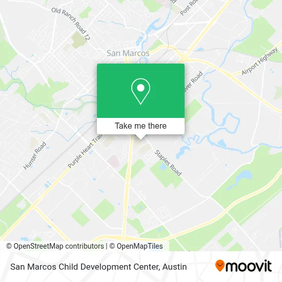San Marcos Child Development Center map