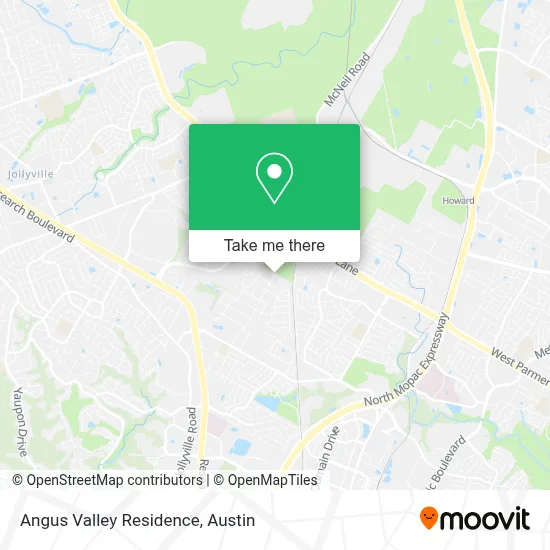 Angus Valley Residence map