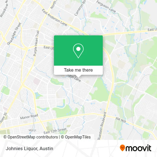 Johnies Liquor map