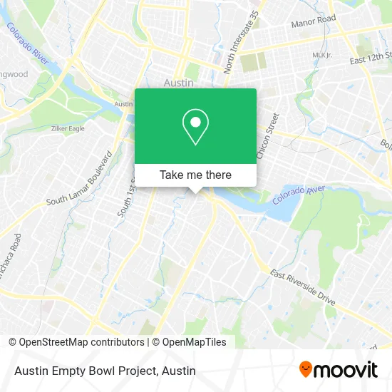 Austin Empty Bowl Project map