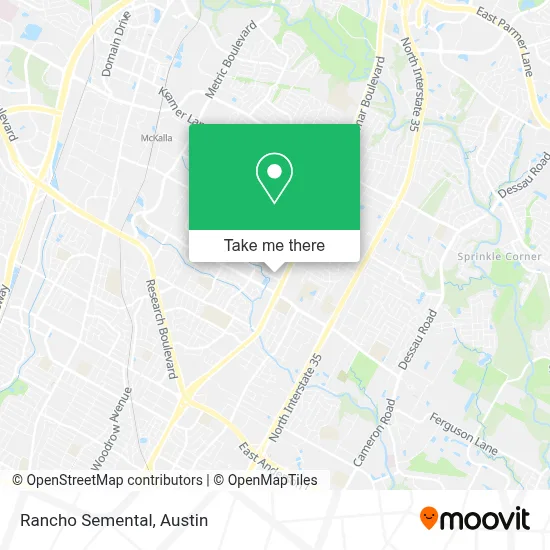 Rancho Semental map