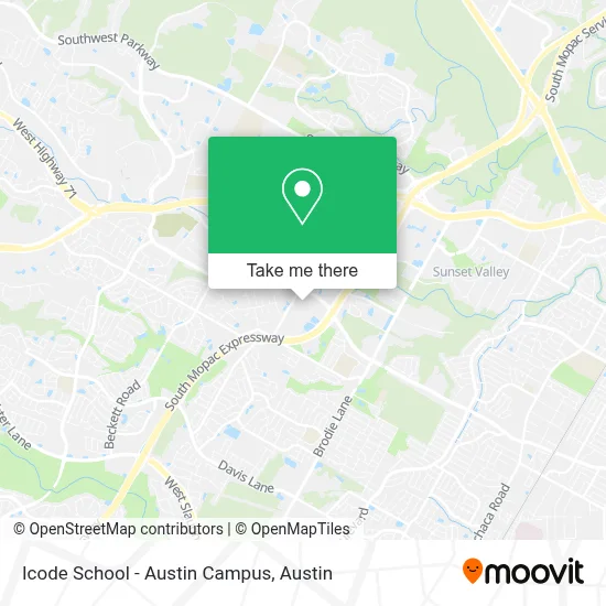 Icode School - Austin Campus map