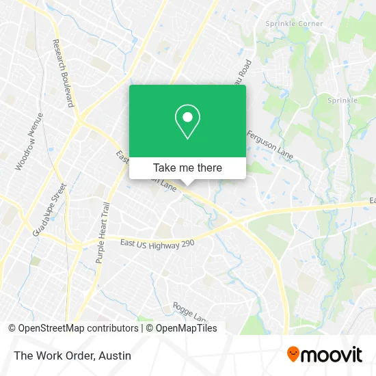 The Work Order map