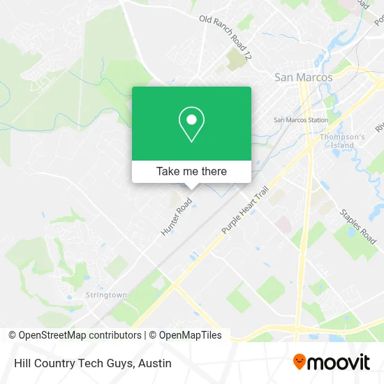 Hill Country Tech Guys map