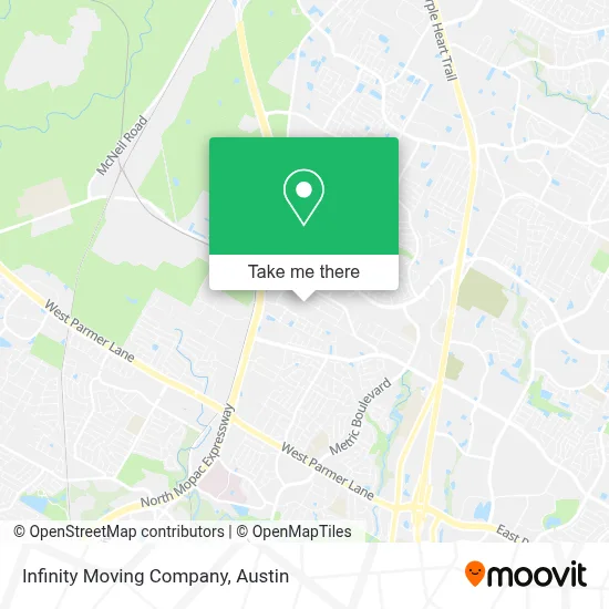Infinity Moving Company map