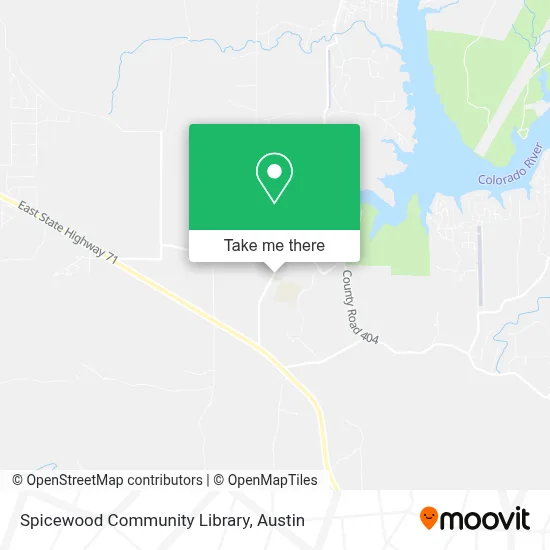 Spicewood Community Library map