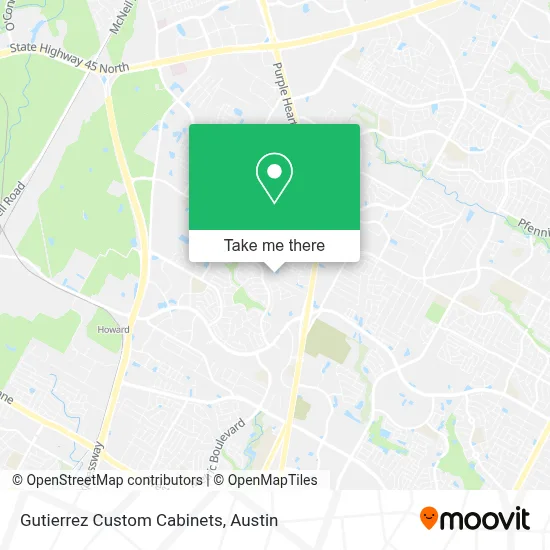 Gutierrez Custom Cabinets map