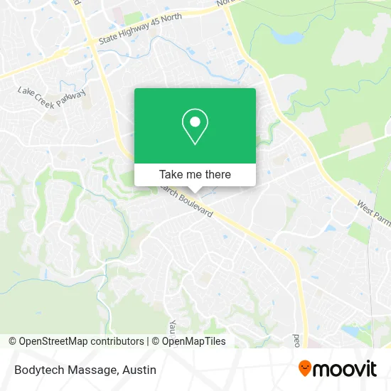 Bodytech Massage map