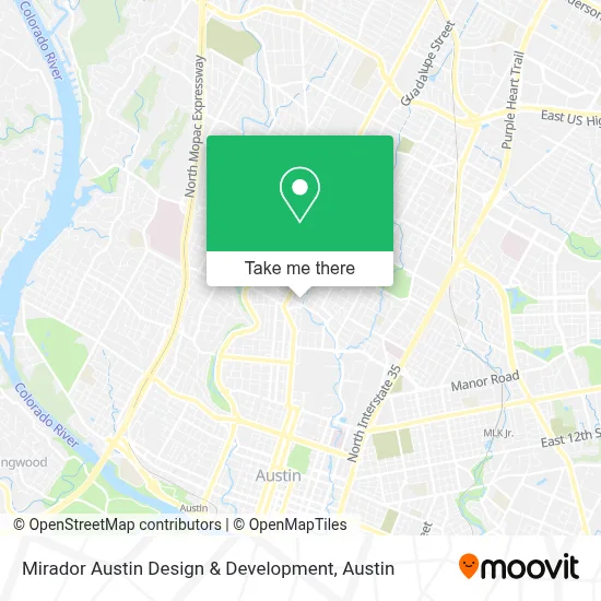 Mirador Austin Design & Development map