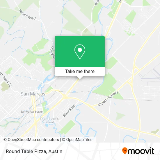 Round Table Pizza map