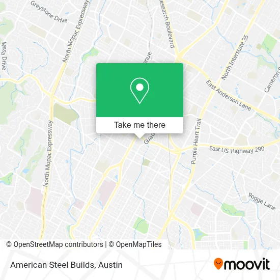 American Steel Builds map