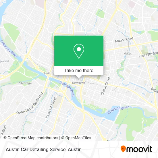 Austin Car Detailing Service map