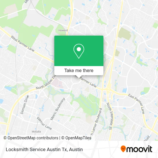 Locksmith Service Austin Tx map