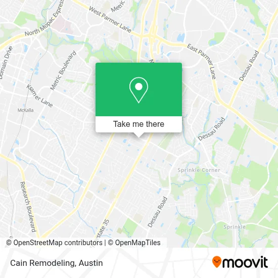 Cain Remodeling map