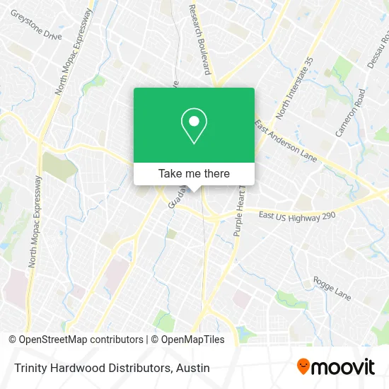 Trinity Hardwood Distributors map