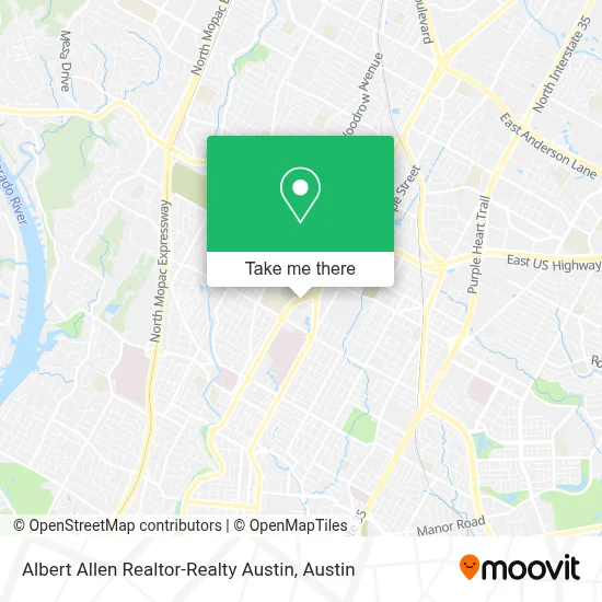 Albert Allen Realtor-Realty Austin map