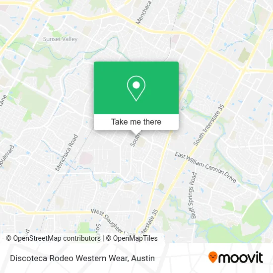 Discoteca Rodeo Western Wear map