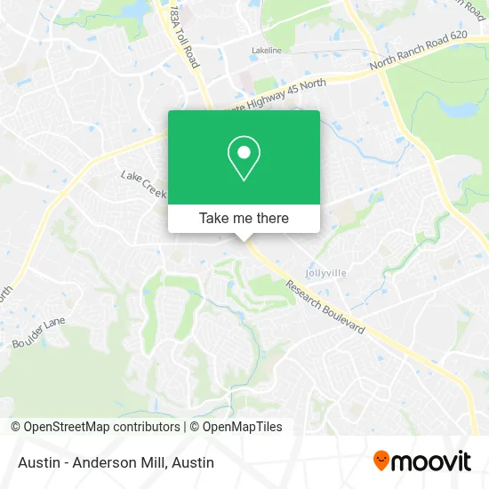 Austin - Anderson Mill map