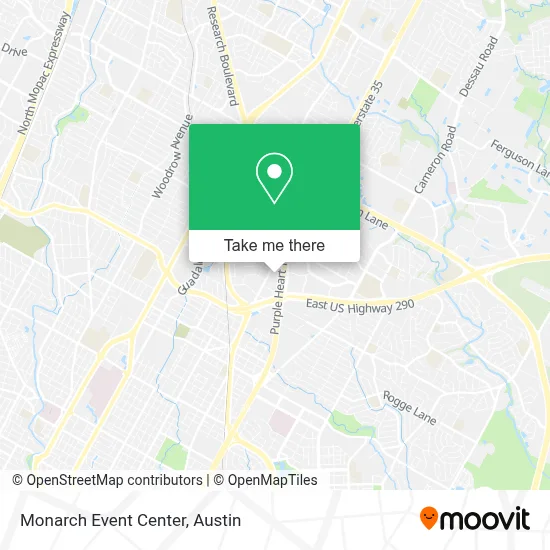 Monarch Event Center map