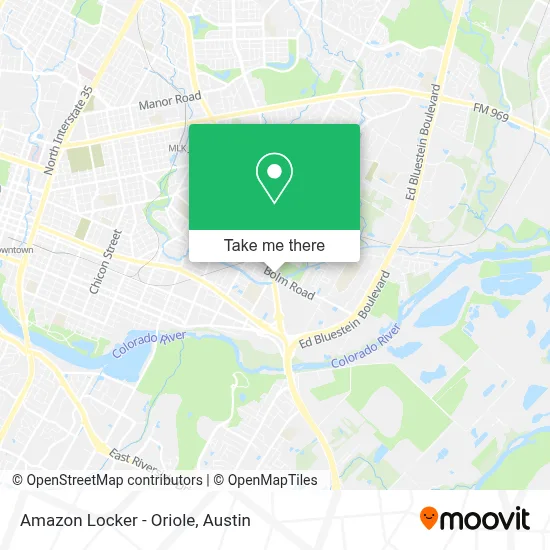 Amazon Locker - Oriole map