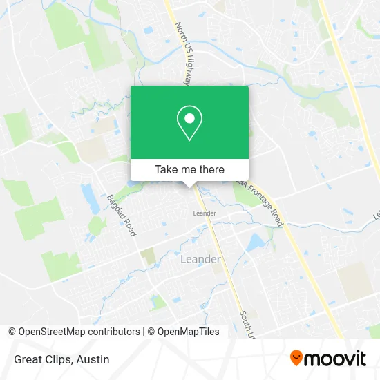 Great Clips map
