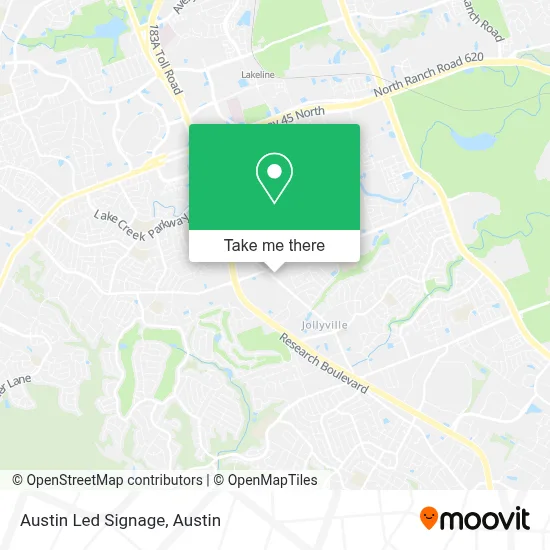 Austin Led Signage map