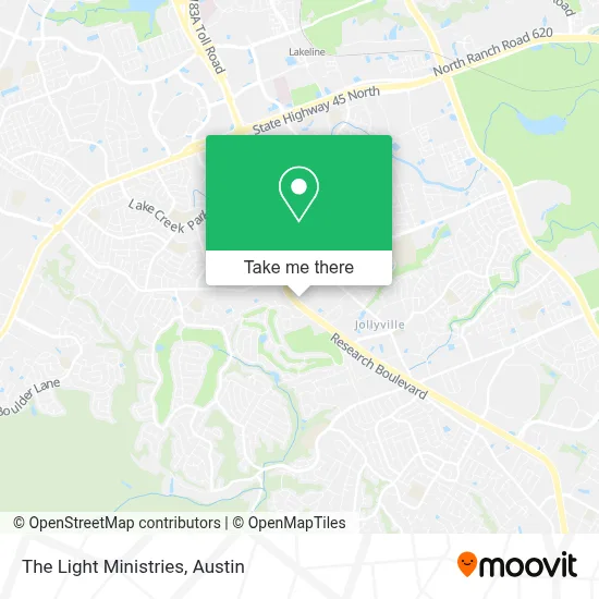 The Light Ministries map