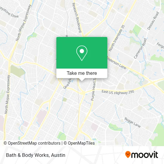 Bath & Body Works map