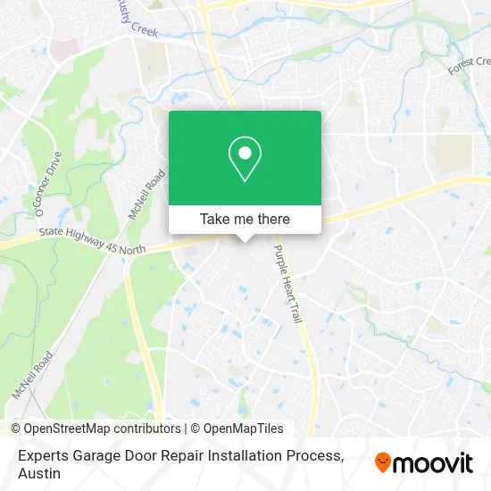 Experts Garage Door Repair Installation Process map